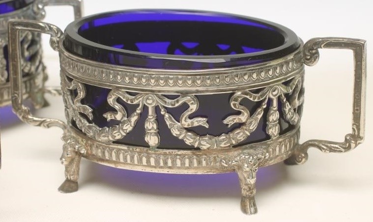 A SET OF FOUR FRENCH SILVER SALTS Image