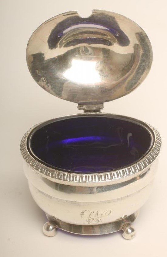 A LATE GEORGE III SILVER MUSTARD Image