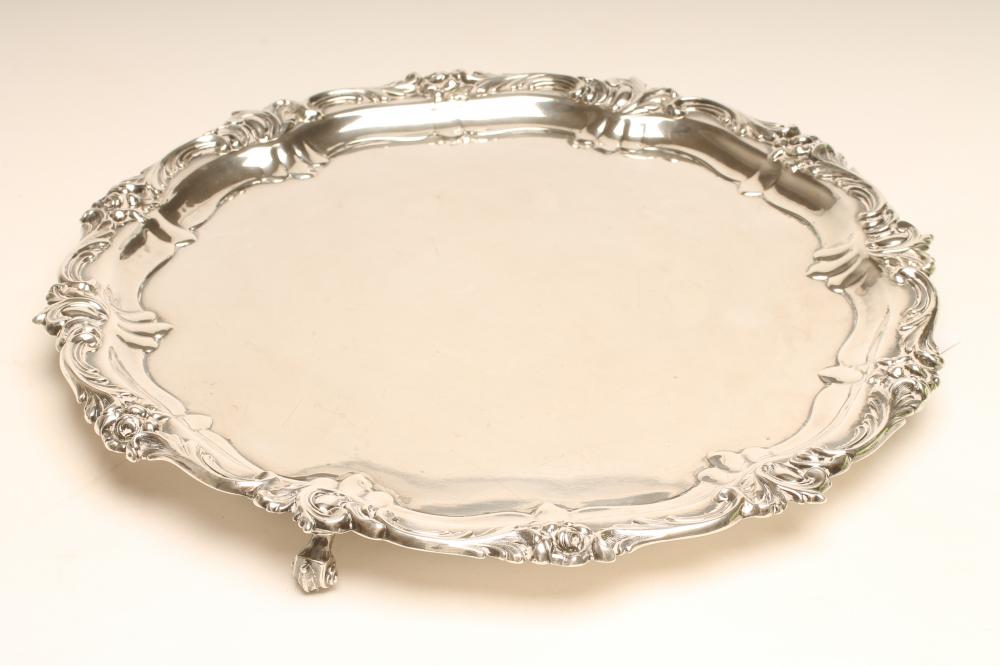 *AN EDWARDIAN SILVER SALVER Image