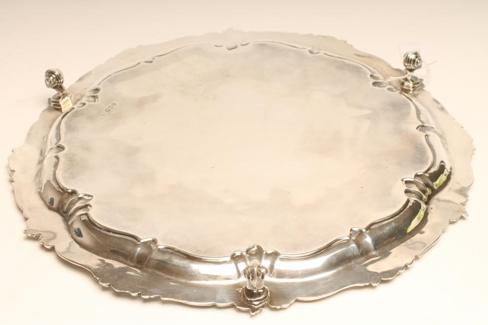 *AN EDWARDIAN SILVER SALVER Image