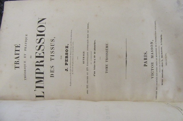 TRAITE THEORIQUE ET PRATIQUE DE L'IMPRESSION DES TISSUS Image