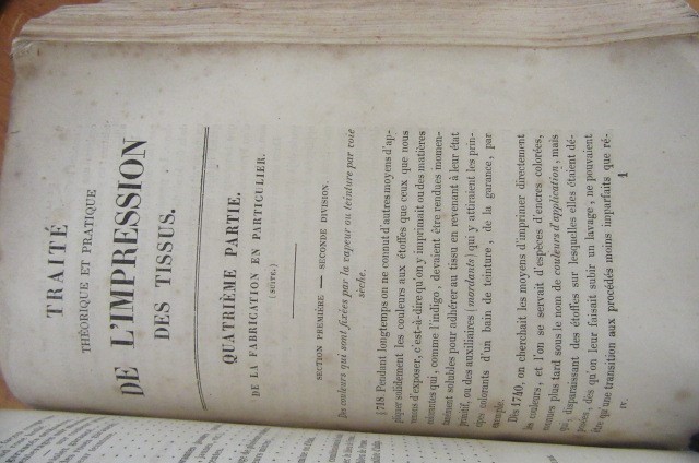 TRAITE THEORIQUE ET PRATIQUE DE L'IMPRESSION DES TISSUS Image