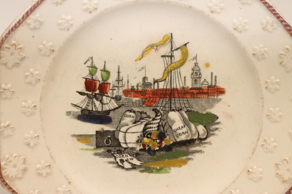 TWO PEARLWARE NURSERY PLATES Image