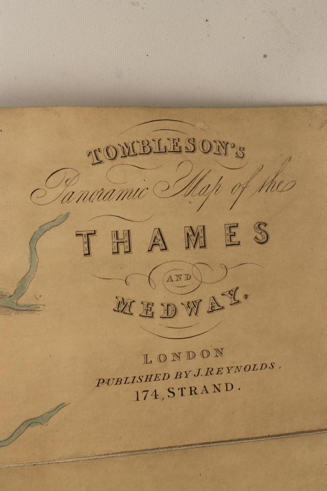 A TOMBLESON'S PANORAMIC MAP OF THE THAMES AND MEDWAY Image