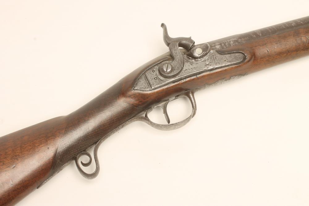 A PERCUSSION SPORTING GUN BY WILKES Image