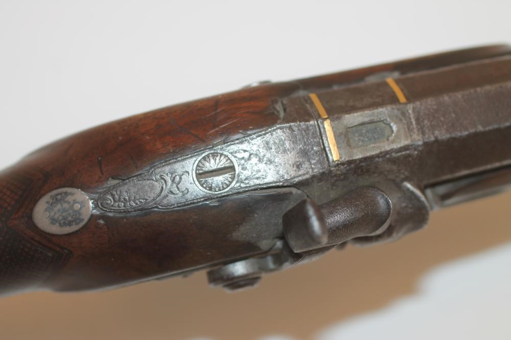 A PERCUSSION SPORTING GUN BY WILKES Image