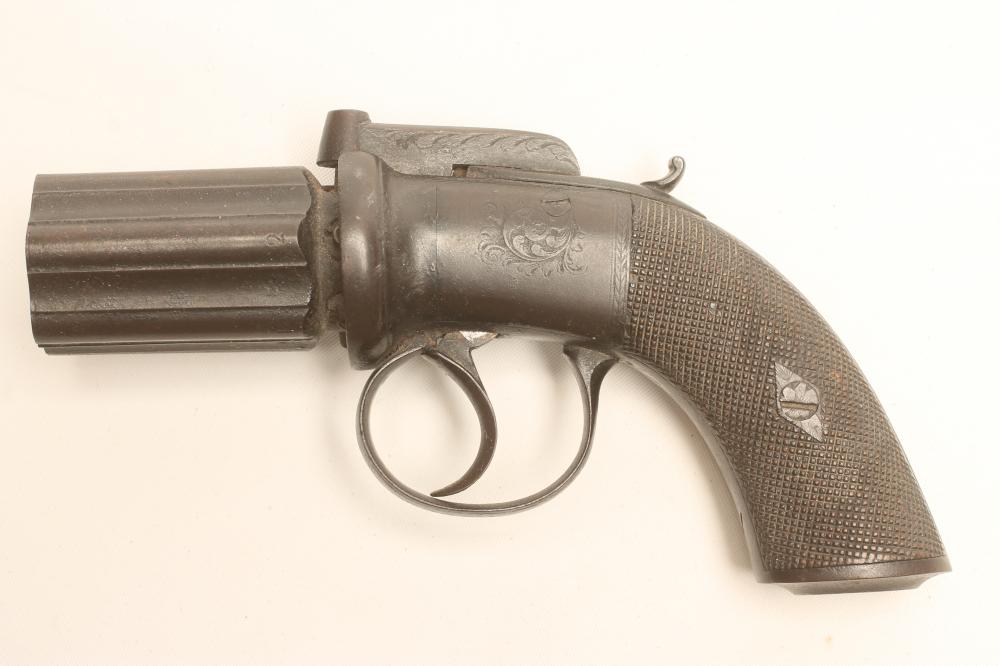 A PEPPERBOX PERCUSSION REVOLVER Image