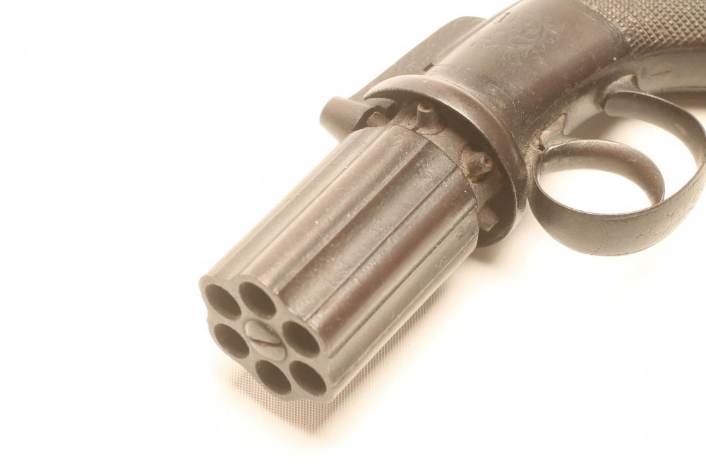 A PEPPERBOX PERCUSSION REVOLVER Image