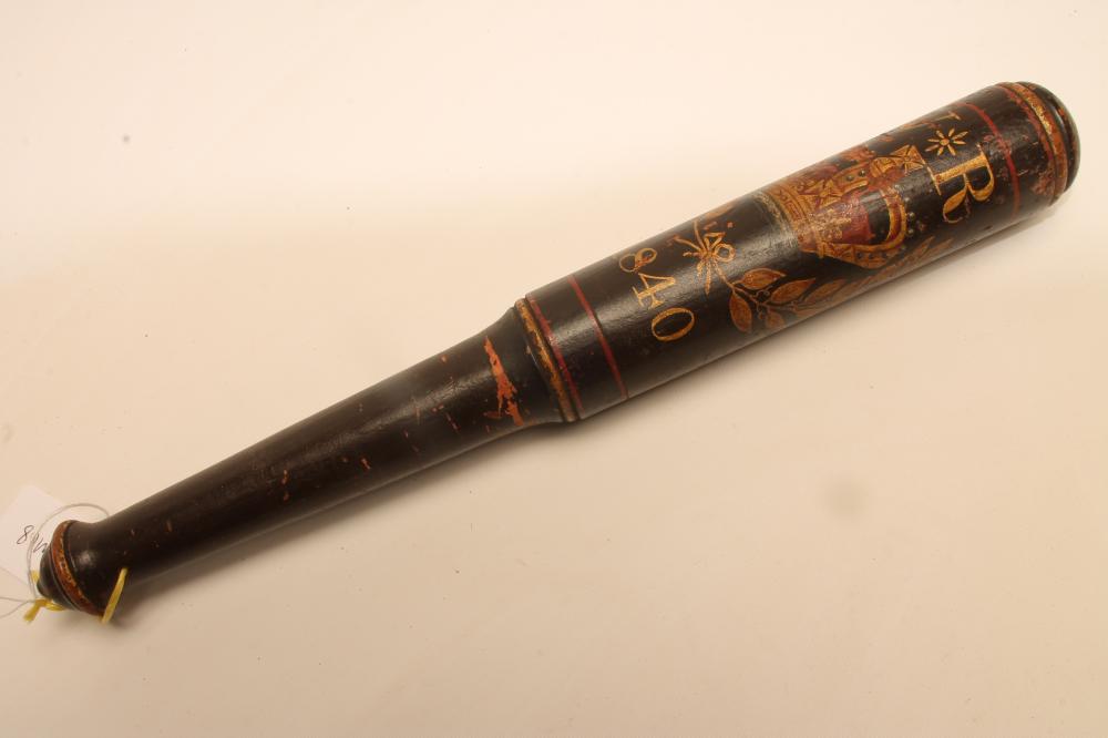 A CEREMONIAL POLICE TRUNCHEON Image