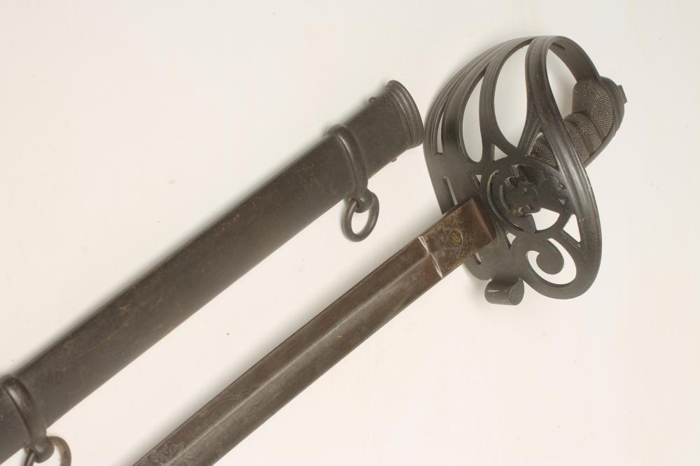 AN 1827 PATTERN RIFLE OFFICER'S SWORD BY J. CROSBIE Image