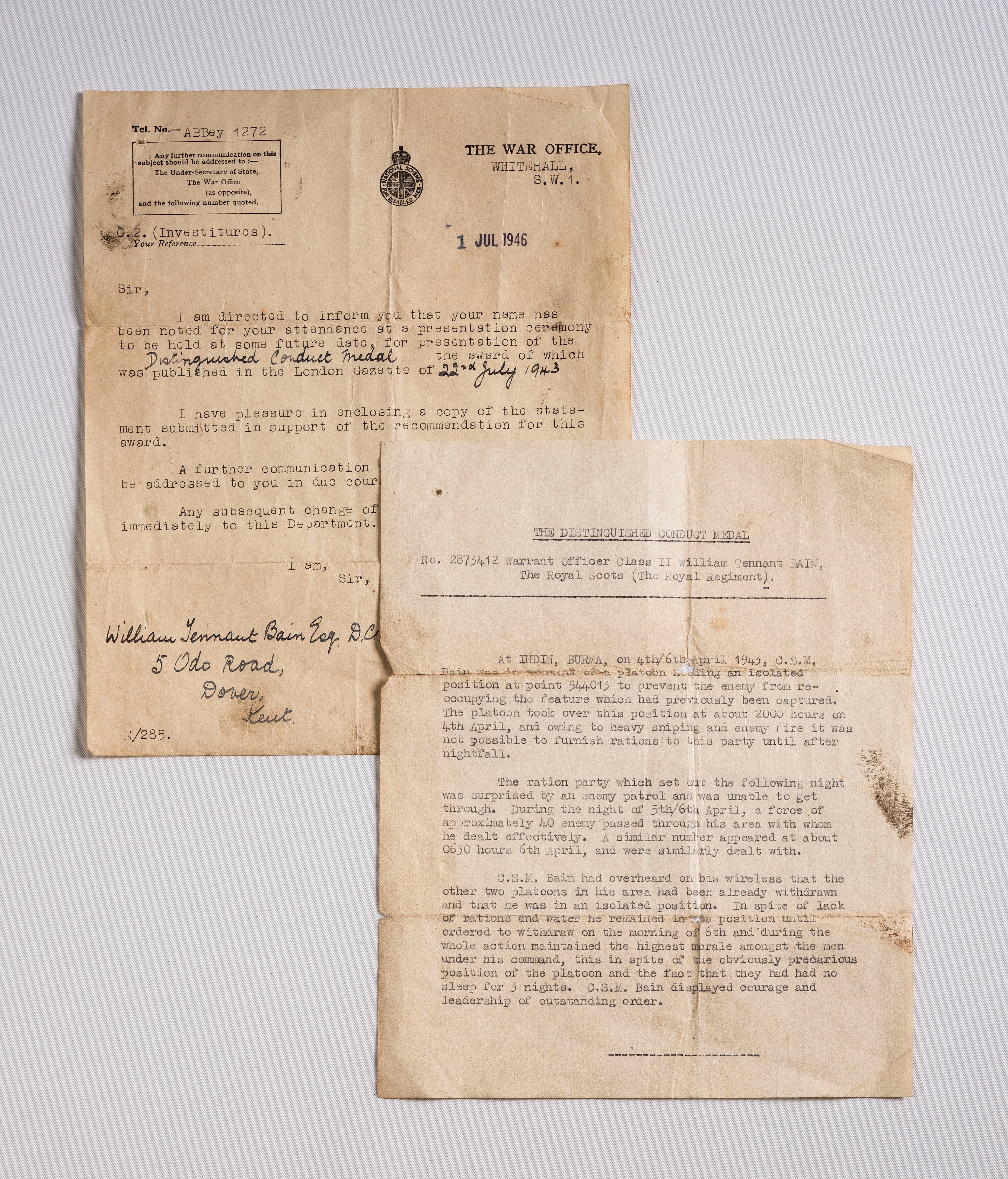 A FAMILY OF SECOND WORLD WAR MEDALS Image