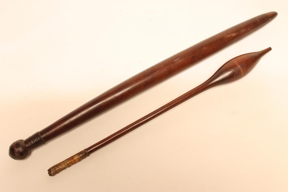 A LARGE AFRICAN HARD WOOD CLUB Image