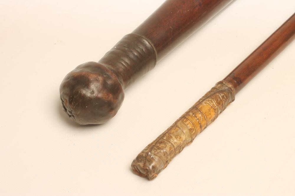 A LARGE AFRICAN HARD WOOD CLUB Image