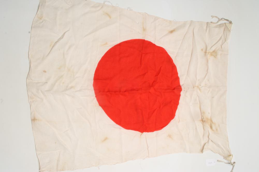 A JAPANESE SECOND WORLD WAR SILK FLAG Image