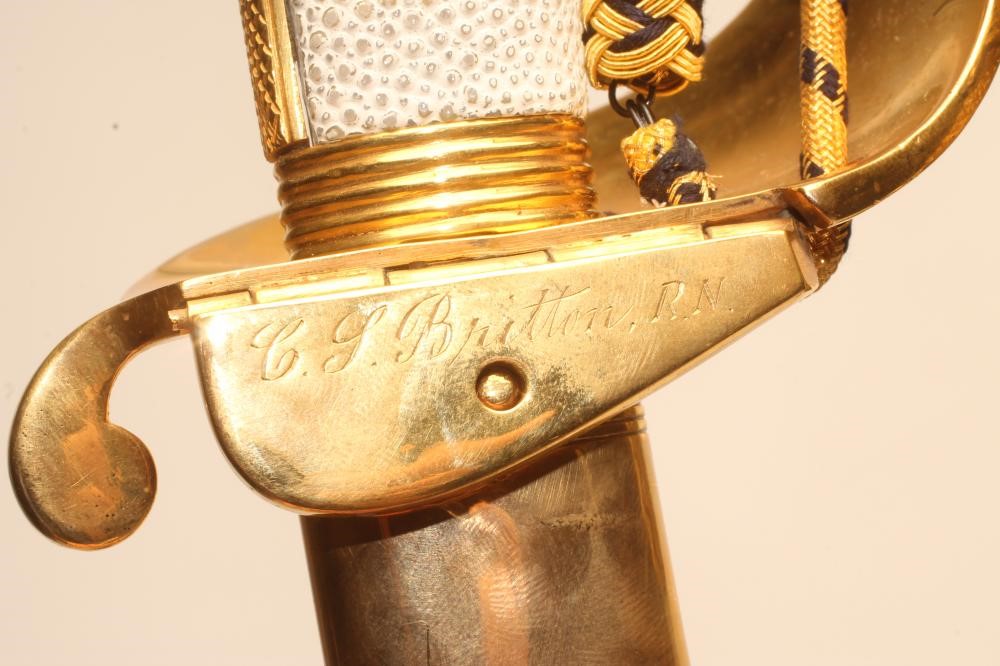 AN 1827 PATTERN NAVAL OFFICER'S SWORD Image