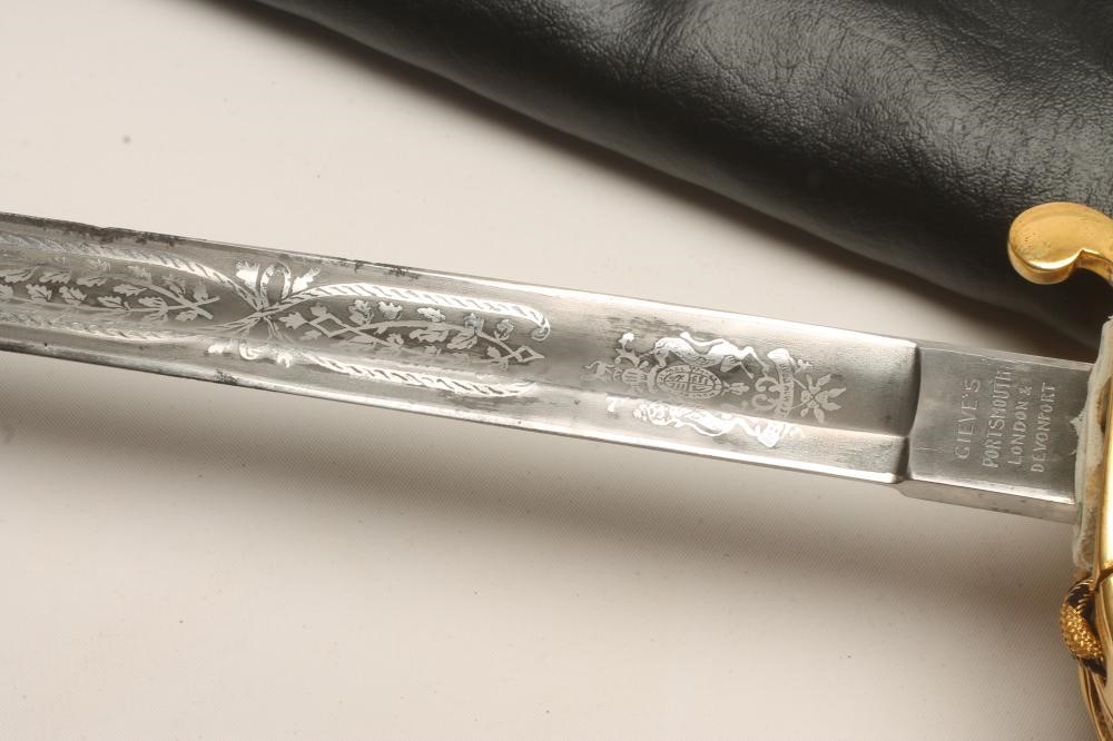 AN 1827 PATTERN NAVAL OFFICER'S SWORD Image