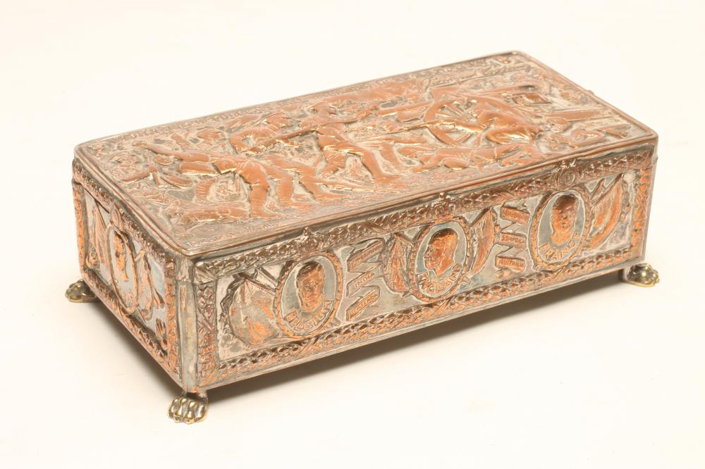 A FIRST WORLD WAR R. CATON WOODVILLE CIGARETTE BOX Image