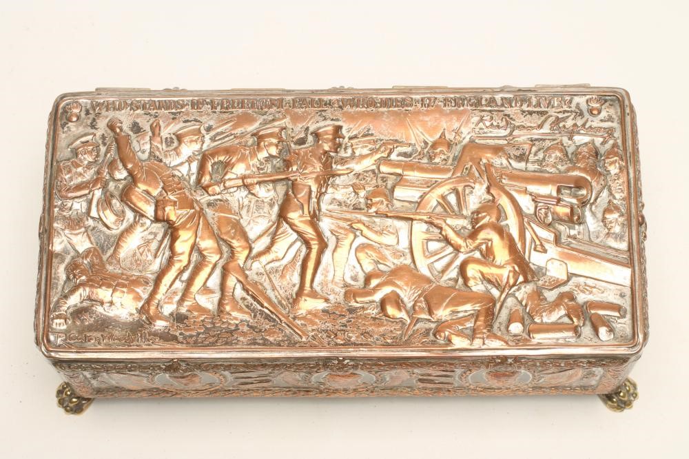 A FIRST WORLD WAR R. CATON WOODVILLE CIGARETTE BOX Image