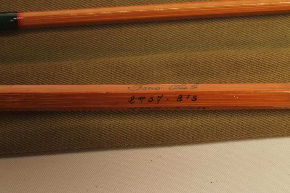 A RITZ SUPER PARABOLIC FFP FARIO CLUB SPLIT CANE FLY FISHING ROD Image