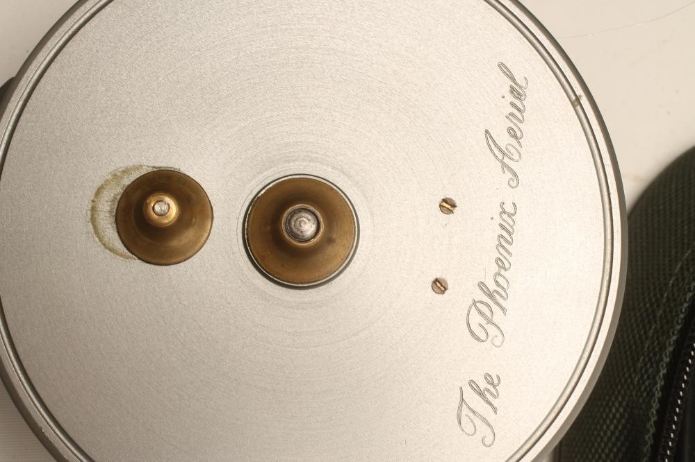 A PHOENIX ARIEL CENTRE PIN FISHING REEL Image