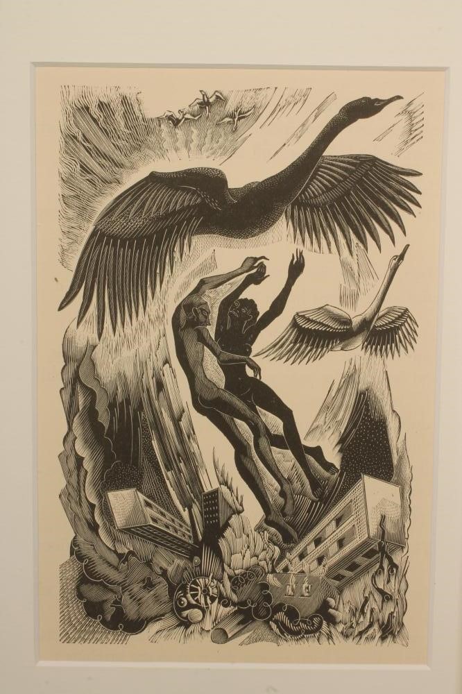 A PORTFOLIO OF PRINTS including a woodcut by Paul Nash Image