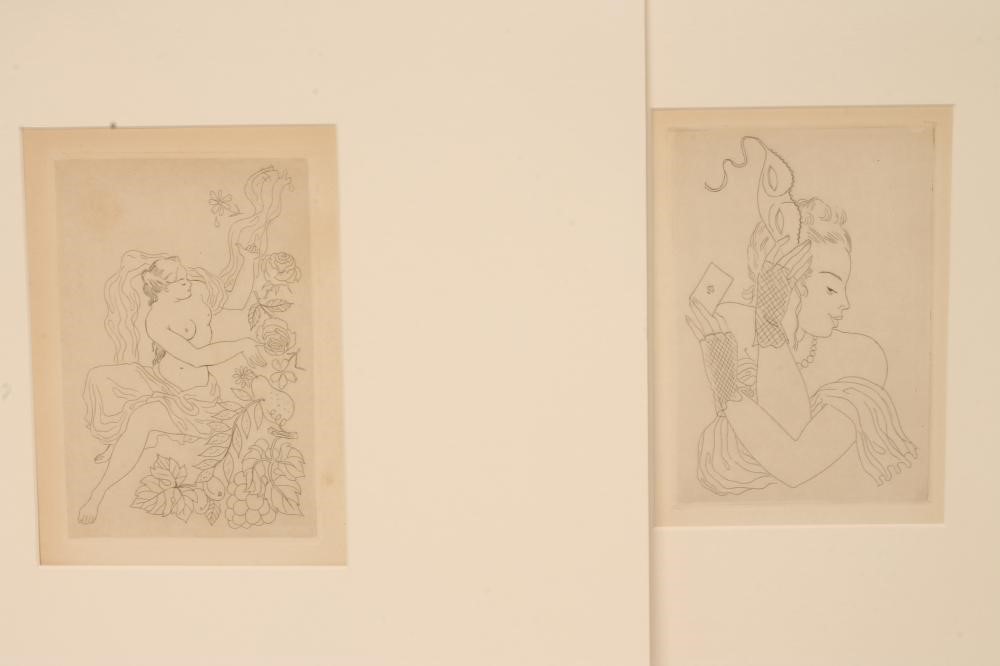 A PORTFOLIO OF PRINTS including a woodcut by Paul Nash Image