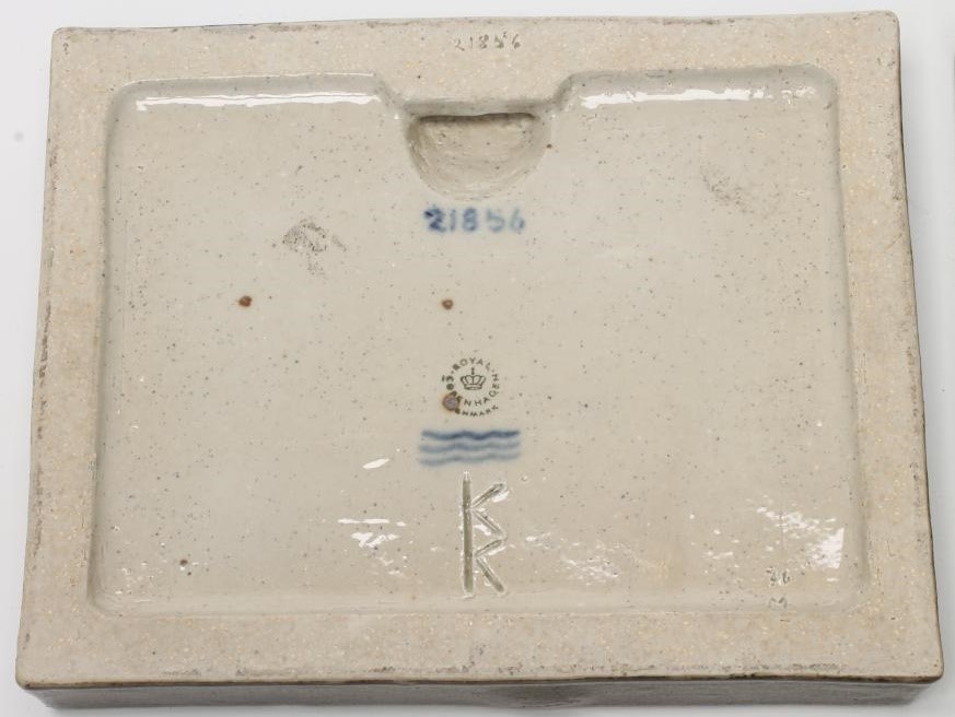 A PAIR OF ROYAL COPENHAGEN STONEWARE PLAQUES Image