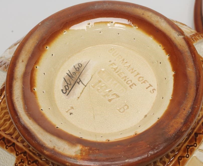 A BURMANTOFTS "FAIENCE" JARDINIERE AND STAND Image