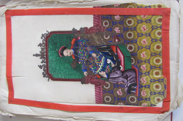 A COLLECTION OF ELEVEN CHINESE PAINTINGS on pith paper Image