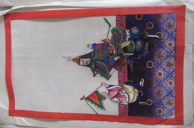 A COLLECTION OF ELEVEN CHINESE PAINTINGS on pith paper Image