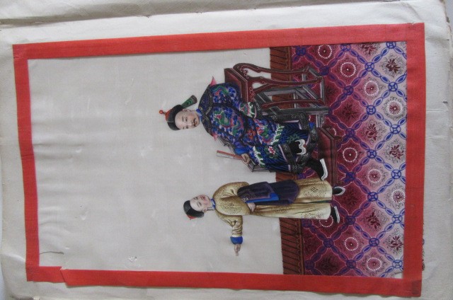 A COLLECTION OF ELEVEN CHINESE PAINTINGS on pith paper Image