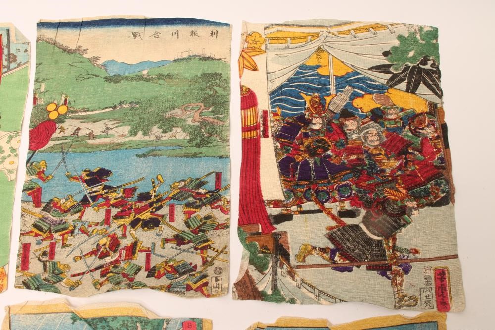 A COLLECTION OF SIX JAPANESE CREPE PAPER PRINTS Image