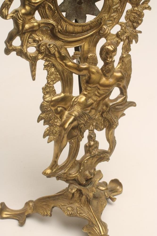 A GEORGIAN ROCOCO BRASS WATCH STAND Image