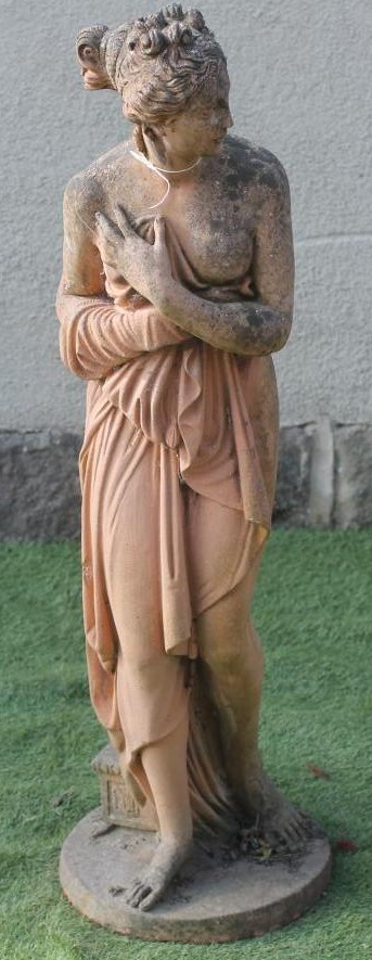 A COMPOSITION RED SANDSTONE FIGURE of Venus Italica after Canova Image