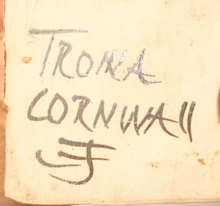 A TROIKA EARTHENWARE TABLE LAMP BASE modelled and decorated as a Cornish Tin Mine Engine House by Image