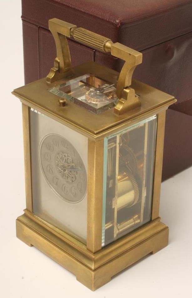 A FRENCH CASED CARRIAGE CLOCK Image