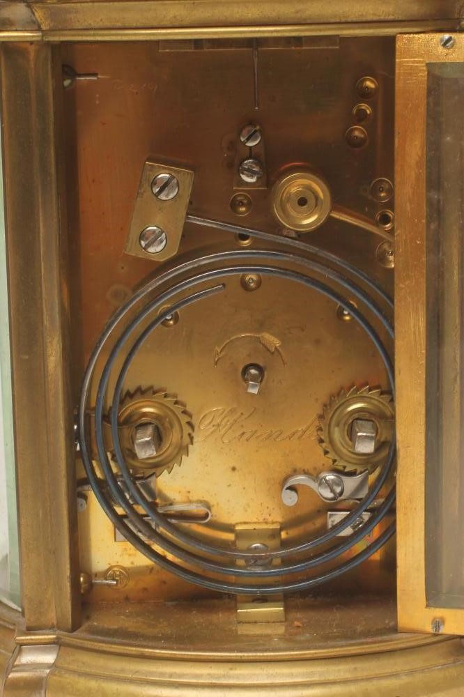 A BRASS CASED CARRIAGE CLOCK Image