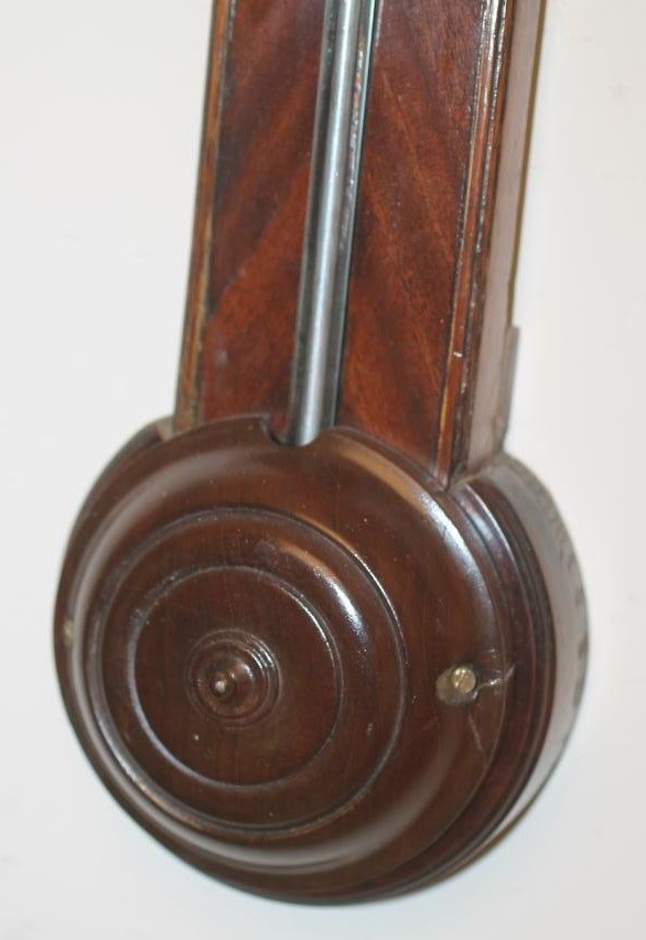 A MAHOGANY CASED STICK BAROMETER signed G Groce Image