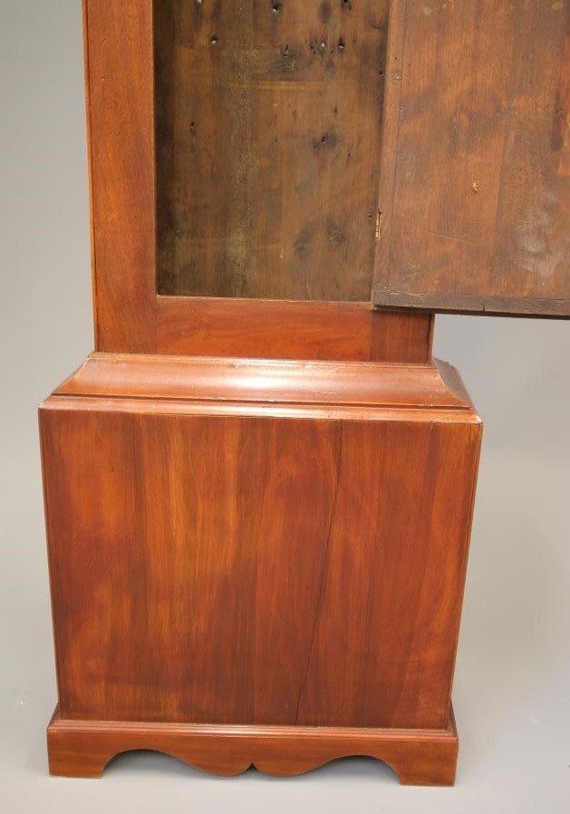 A FRUITWOOD LONGCASE CLOCK Image