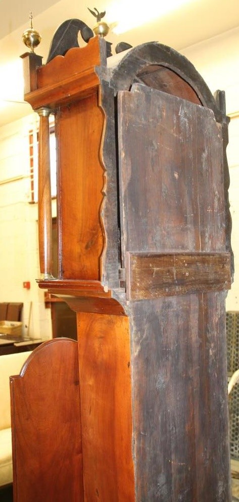 A FRUITWOOD LONGCASE CLOCK Image