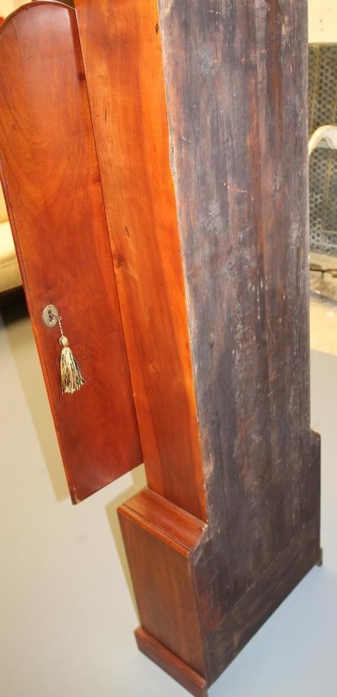 A FRUITWOOD LONGCASE CLOCK Image