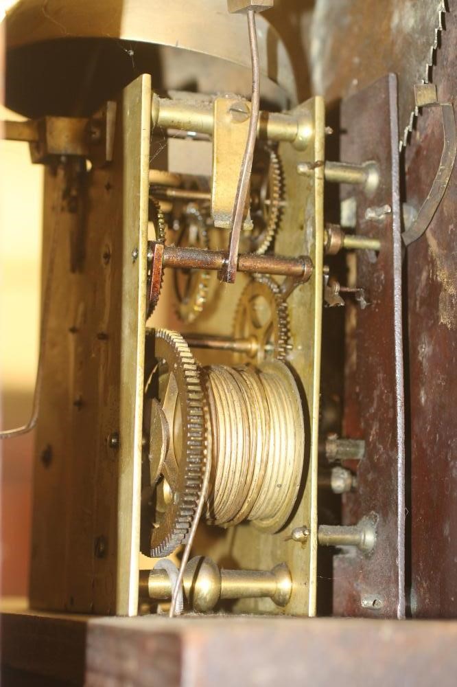 A FRUITWOOD LONGCASE CLOCK Image