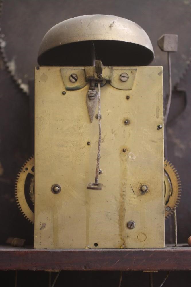 A FRUITWOOD LONGCASE CLOCK Image