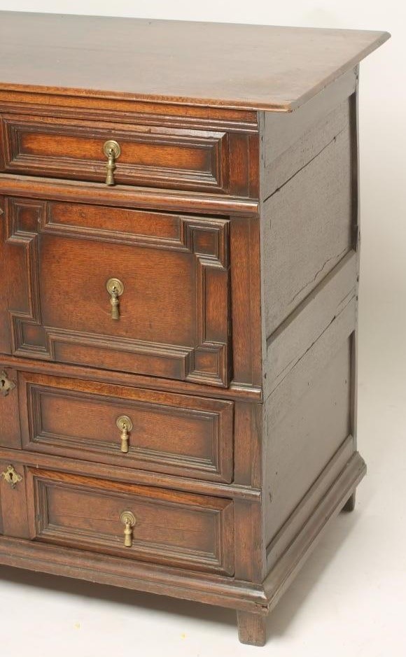 AN OAK GEOMETRIC CHEST Image