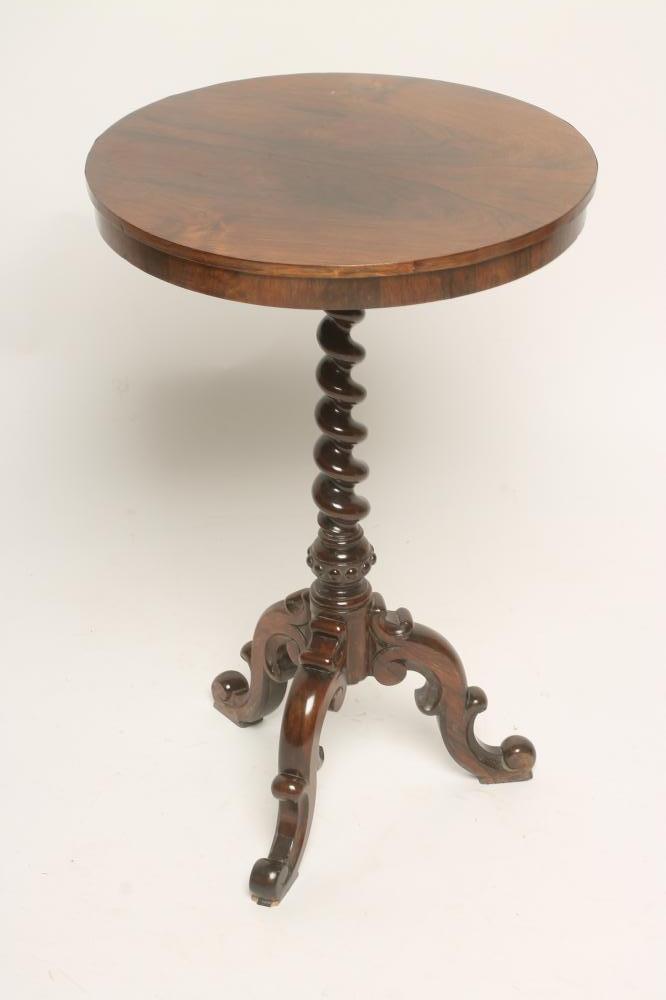 A VICTORIAN ROSEWOOD WINE TABLE Image