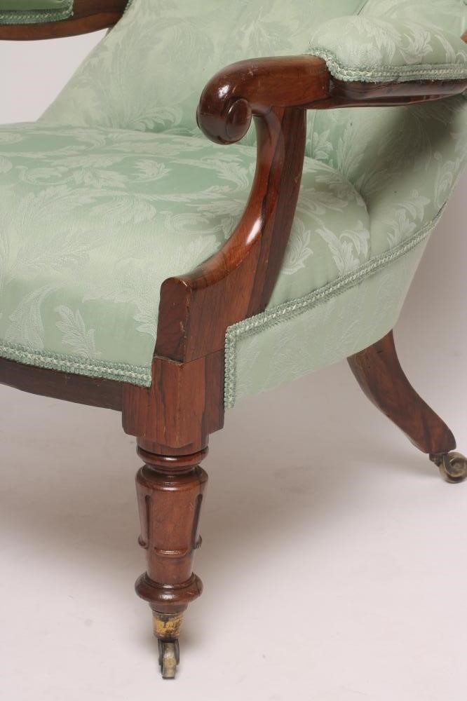 A VICTORIAN ROSEWOOD SALON CHAIR Image