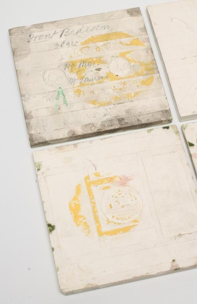 A COLLECTION OF ELEVEN ART NOUVEAU TILES Image