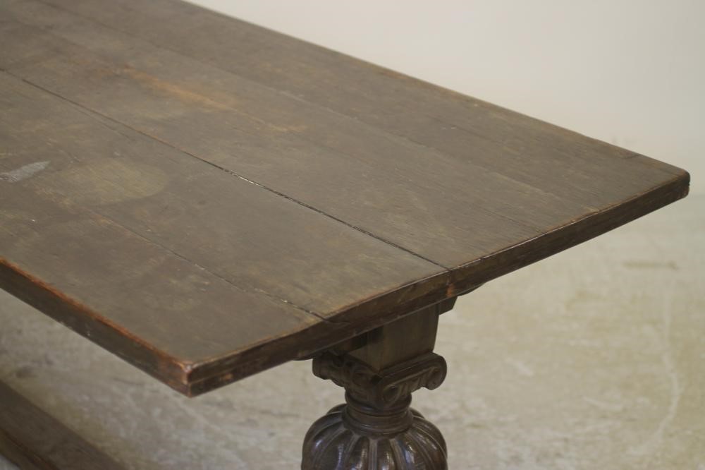AN OAK REFECTORY TABLE Image