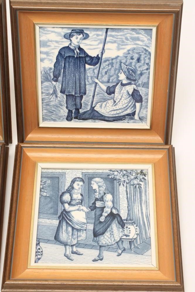 FOUR VICTORIAN WEDGWOOD TILES Image