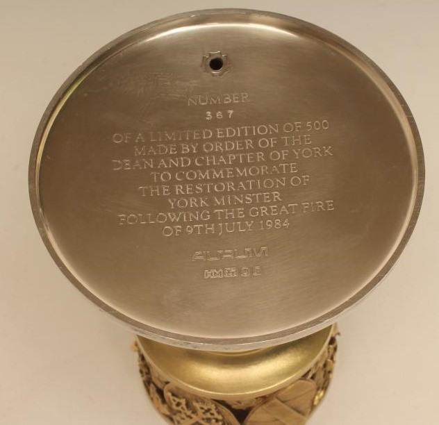 A YORK MINSTER SILVER DWARF CANDLESTICK Image